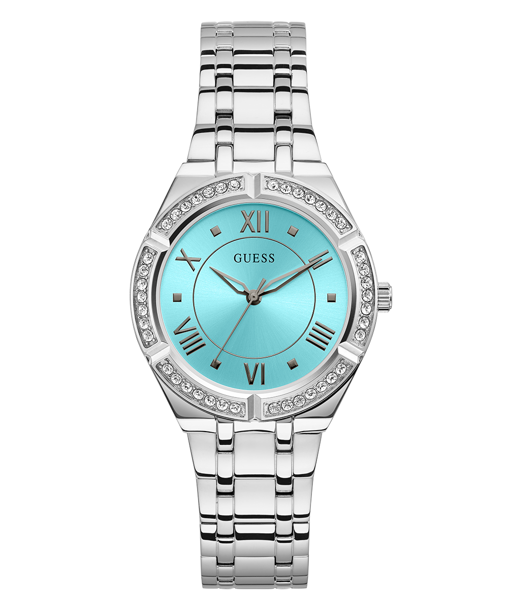 GUESS Ladies Silver Tone Analog Watch