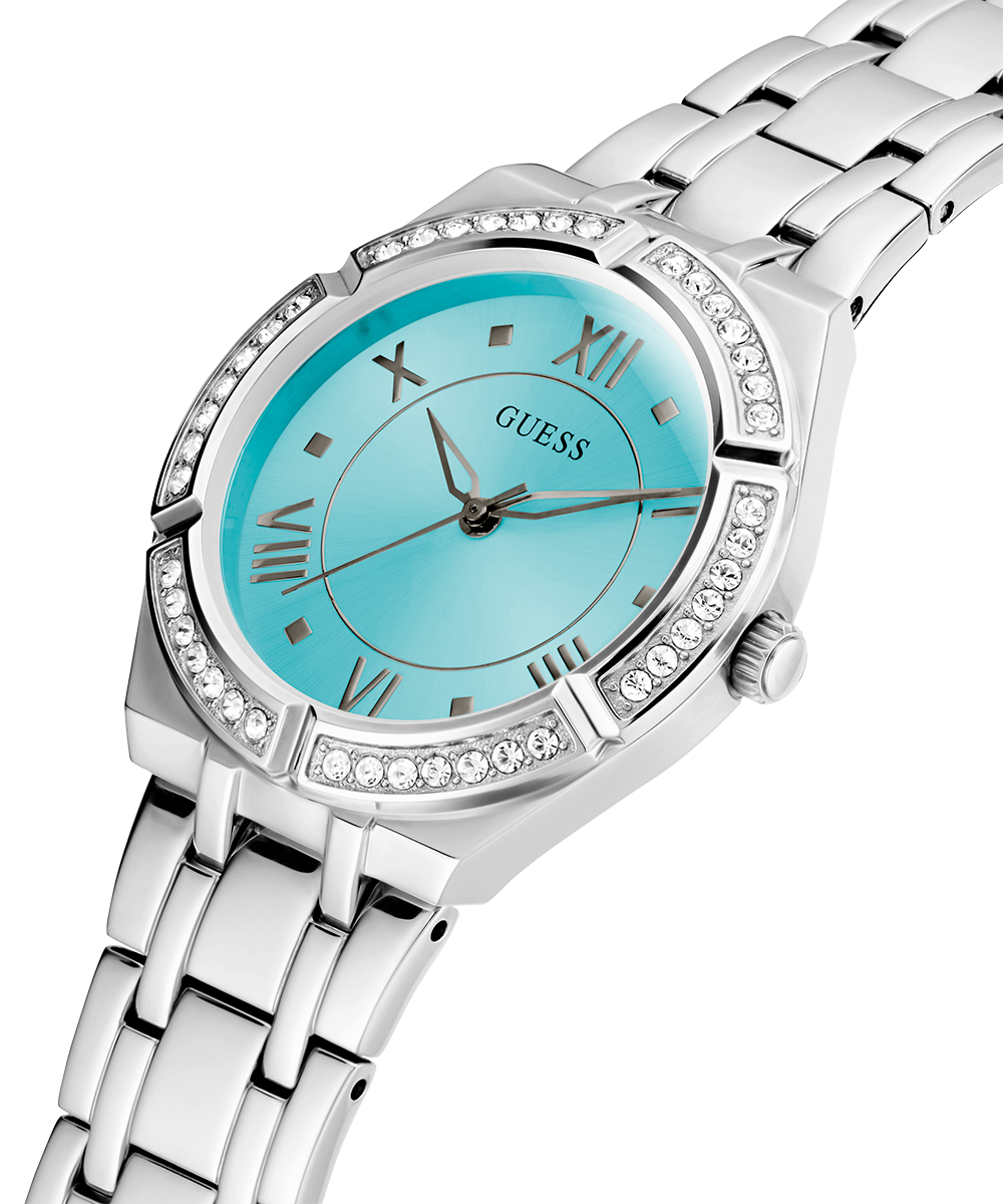 GUESS Ladies Silver Tone Analog Watch