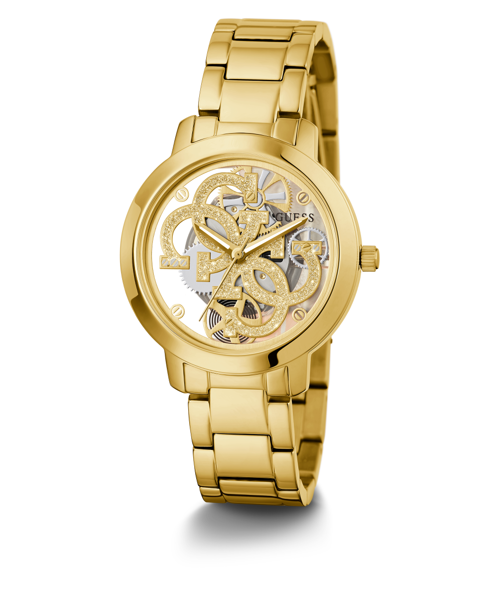 GUESS Ladies Gold Tone Analog Watch