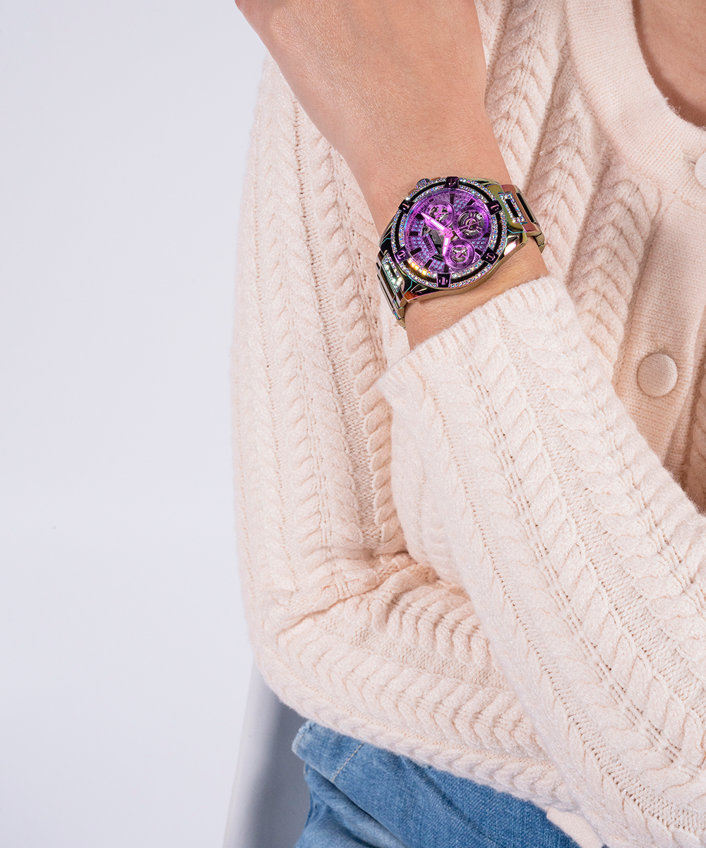 GUESS Ladies Iridescent Multi-function Watch