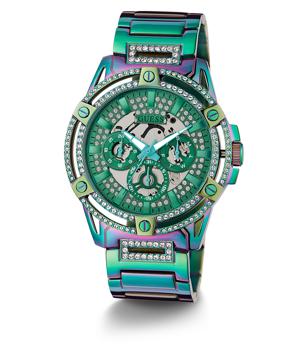GUESS Mens Iridescent Multi-function Watch
