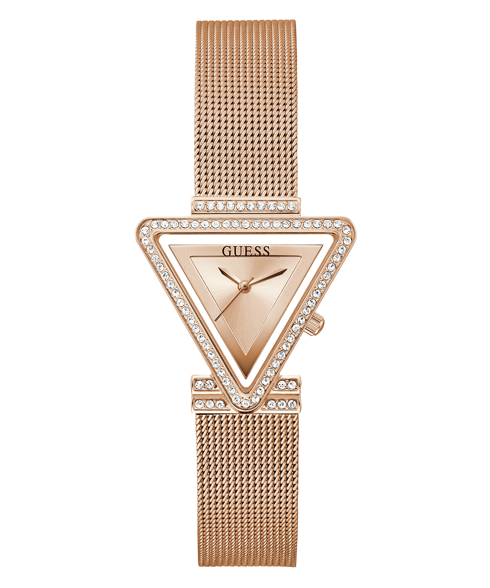 GUESS Ladies Rose Gold Tone Analog Watch