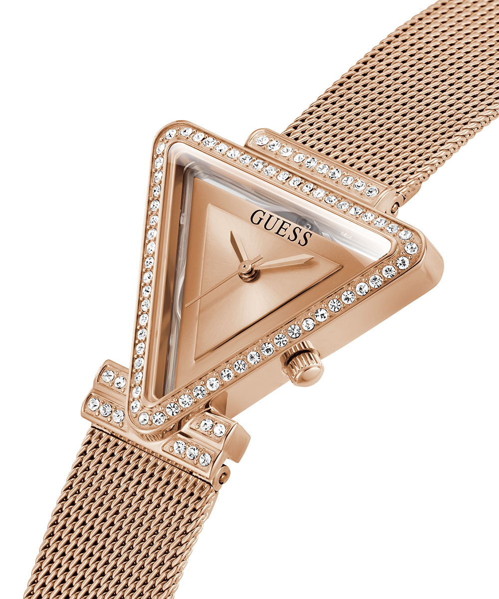 GUESS Ladies Rose Gold Tone Analog Watch