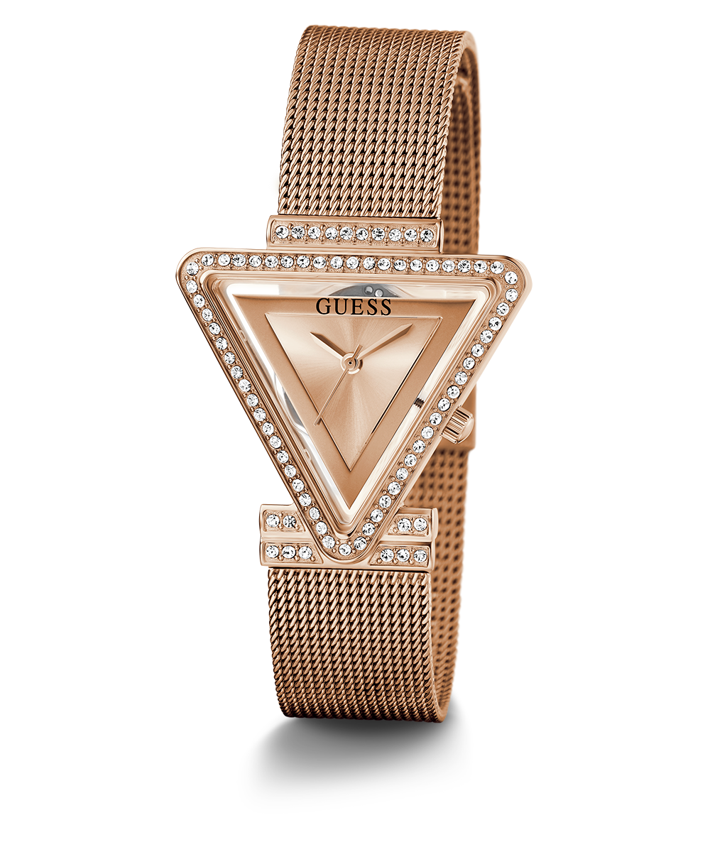 GUESS Ladies Rose Gold Tone Analog Watch