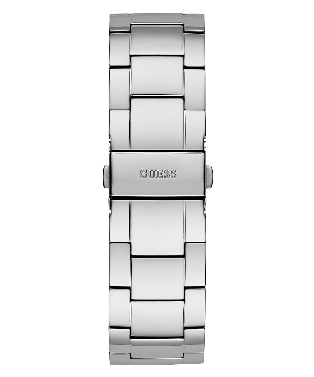 GUESS Mens Silver Tone Multi-function Watch