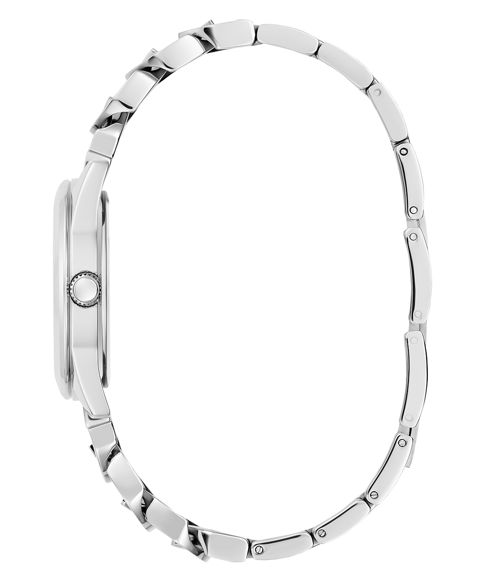 GUESS Ladies Silver Tone Analog Watch