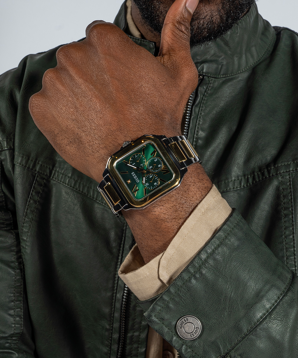 GUESS Mens 2-Tone Multi-function Watch