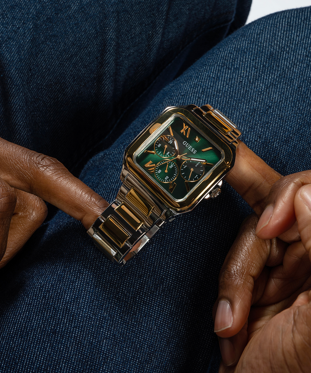 GUESS Mens 2-Tone Multi-function Watch