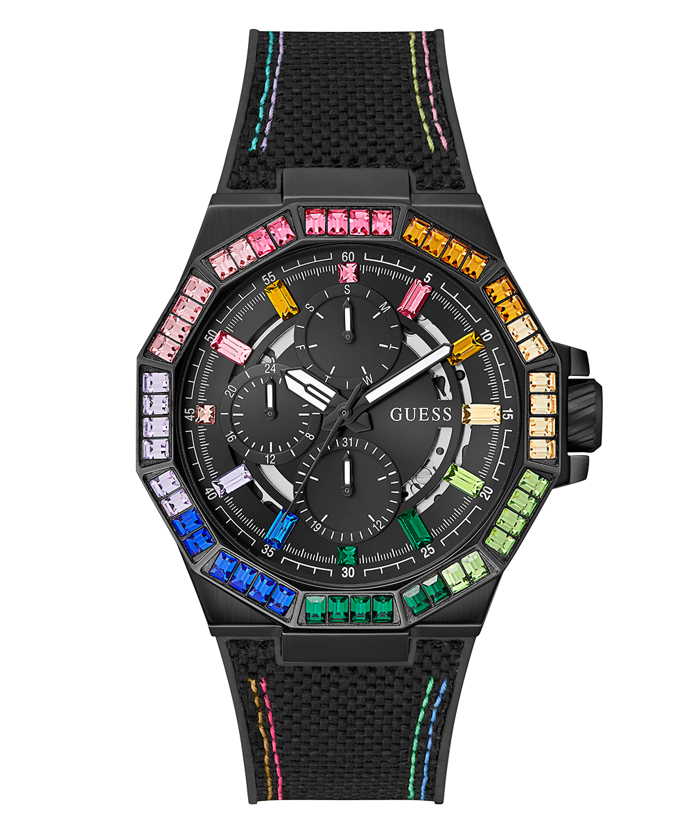 GUESS Mens Black Multi-function Watch