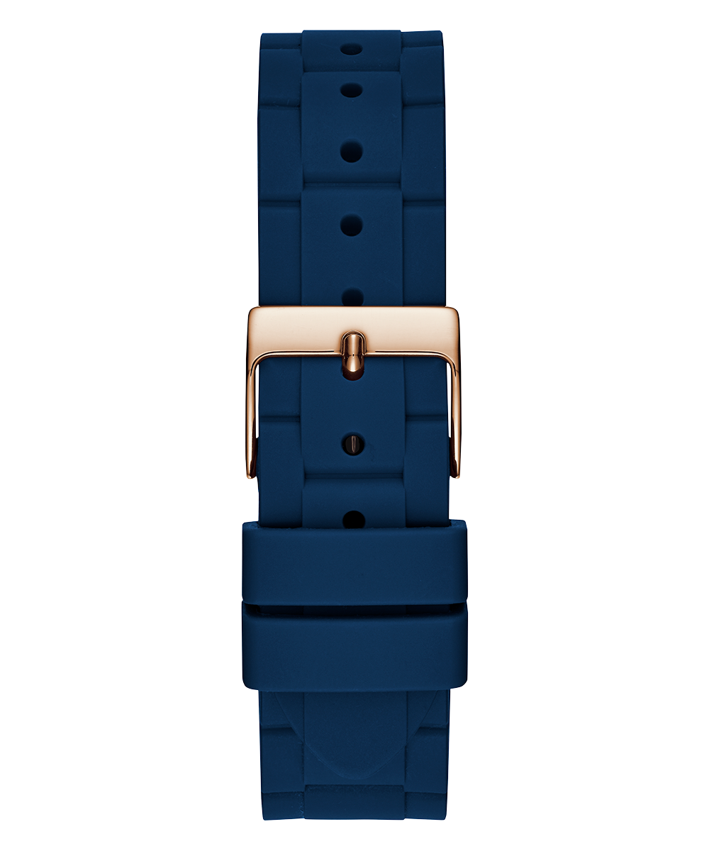 GUESS Ladies Blue Rose Gold Tone Multi-function Watch